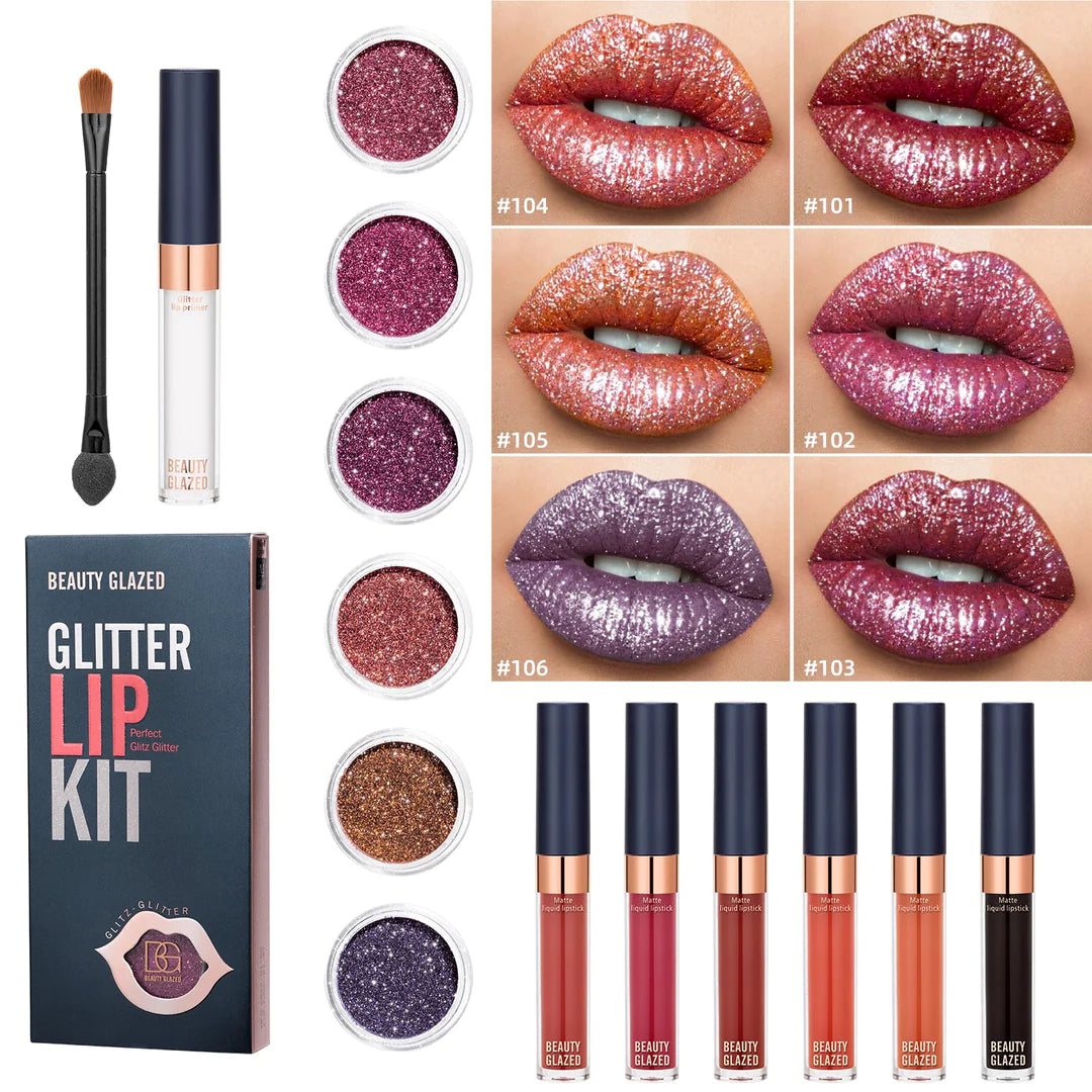 Glitter Lip Kit - Kit de labios con purpurina